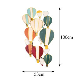 Wallity Kapadokya Accesorio Decorativo de Pared de Metal Multicolor